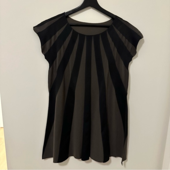 Pleats Please A-POC Issey Miyake black gray patterned tunic/dress size 3 medium - Picture 1 of 7